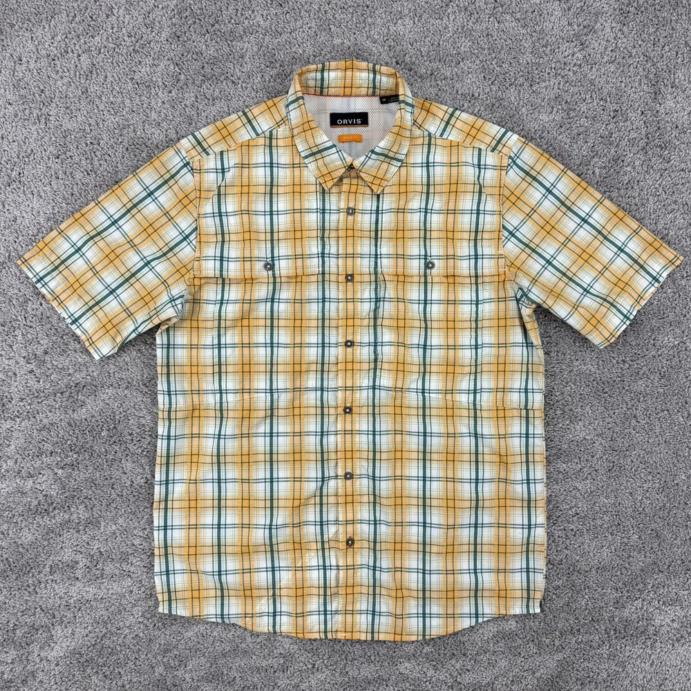 Orvis Open Air Caster Shirt Men's M Short Sleeve Vented Fishing Outdoors